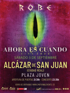 Robe – Gira «Ahora es cuando»: Alcázar de San Juan | 03 de septiembre