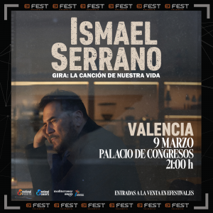 Ismael Serrano presentará su nueva gira“La canción de nuestra vida” en E! Fest Valencia el 9 de marzo